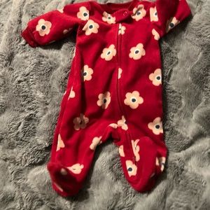 Newborn fleece pjs